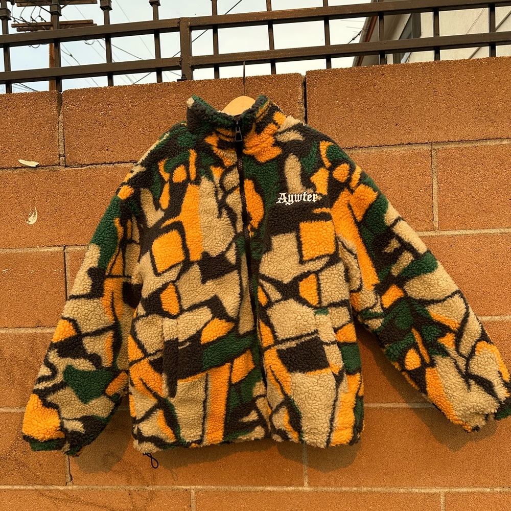 Aywter quilted inside fleace jacket